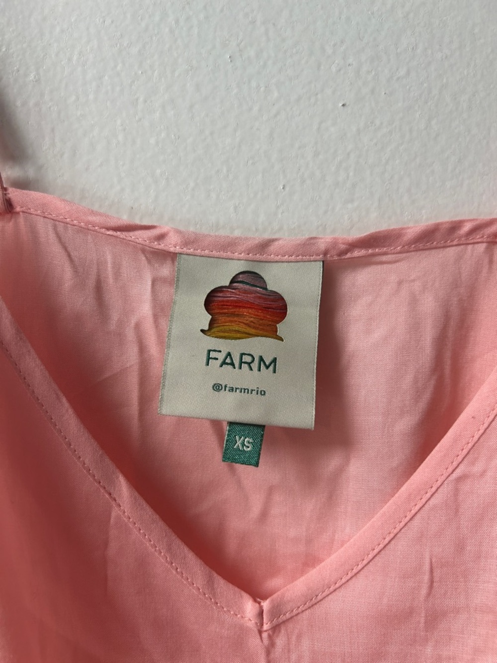 FARM Rio Peach Slip Mini Dress - Picture 2 of 4